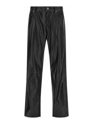 MM6 MAISON MARGIELA: leather trousers - Leather-effect pants