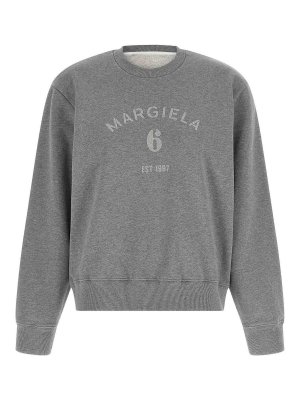 MM6 MAISON MARGIELA: Felpe e maglie - Felpa con stampa logo