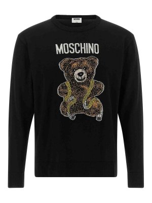 MOSCHINO: クルーネック - クルーネック - 黒