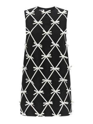 MOSCHINO: Knielange Kleider - Knielanges Kleid - Weiß