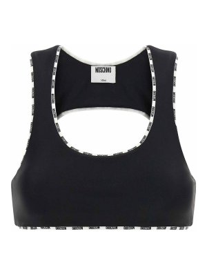MOSCHINO: Tops y camisetas sin mangas - Top - Blanco