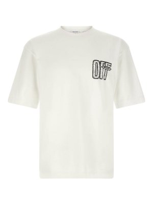 OFF-WHITE: t-shirts - motion arrow skate' t-shirt