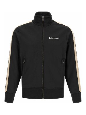 Palm Angels: Sweatshirts & Sweaters - Classic track banded sweatshirt