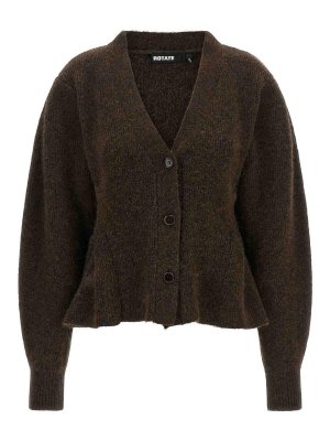 ROTATE Birger Christensen: cardigan - Cardigan fondo 'peplo'