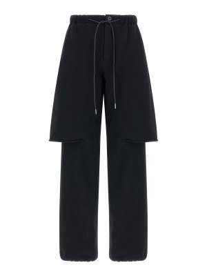 Sacai: トラウザーショーツ - ショートパンツ - 黒