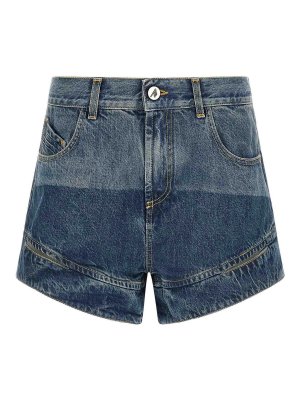 The Attico: pantaloni shorts - Pantaloncini ritagliati