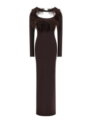 The Attico: Abendkleider - Abendkleid - Braun