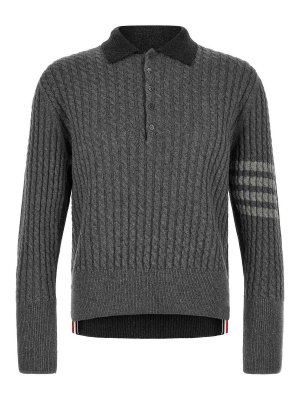 THOM BROWNE: Poloshirts - Poloshirt - Grau
