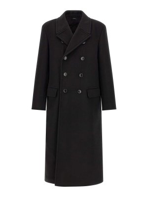 TOM FORD: trench coats - luxury melton db officer' coat