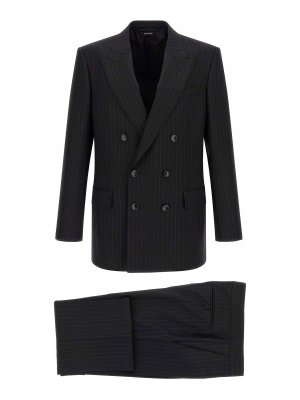 TOM FORD: Robe longueur genou - Robe Au Genou - Noir