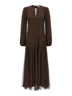 TWINSET: knee length dresses - Tulle plumetis dress