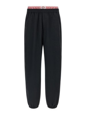 VERSACE: tracksuit bottoms - greca' pattern joggers