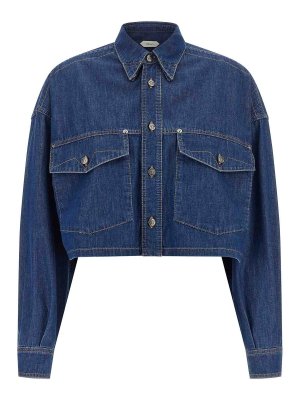 VERSACE: シャツ - シャツ - ブルー