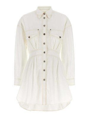 VERSACE: ニーレングスドレス - 膝丈ドレス - 白