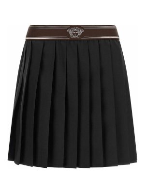 VERSACE: Knee length skirts & Midi - Pleated skirt