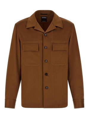 ZEGNA: Camisas - Camisa - Marrón