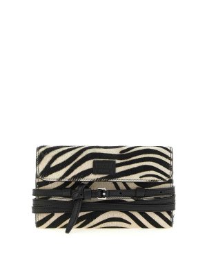 MOSCHINO: wallets & purses - tie me' wallet on chain