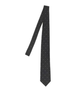 TOM FORD: ties & bow ties - Polka dot silk tie