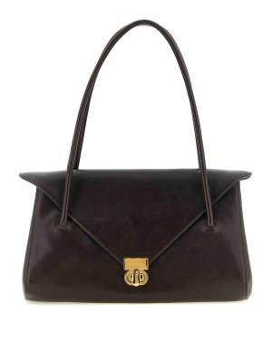 Marni: Schultertaschen - Schultertasche - Braun