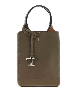 TOD'S: Handtaschen - Shopper - Grün