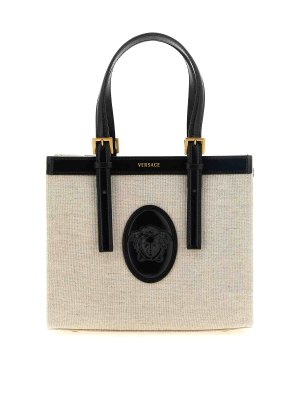 VERSACE: Handtaschen - Shopper - Beige