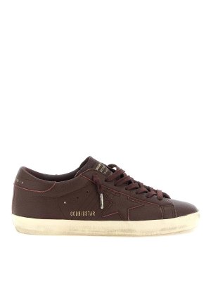 GOLDEN GOOSE: Chaussures de sport - Baskets - Rouge Brun