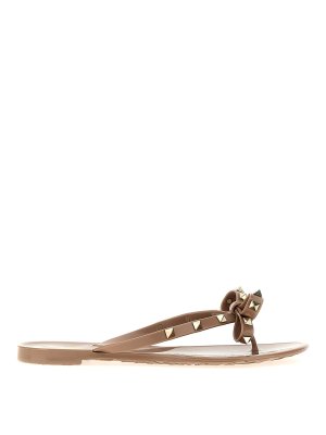 VALENTINO GARAVANI: sandals - Valentino garavani 'rockstud' thong sandals