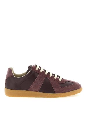 Maison Margiela: Chaussures de sport - Baskets - Rouge Brun