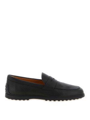 TOD'S: Loafers & Slippers - Hammered leather loafers