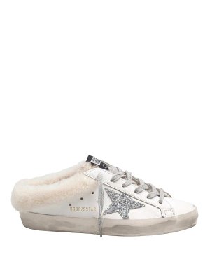 GOLDEN GOOSE: sabot - Sabot Super Star In Pelle