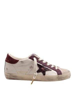 GOLDEN GOOSE: sneakers - Sneakers Super Star In Pelle E Suede