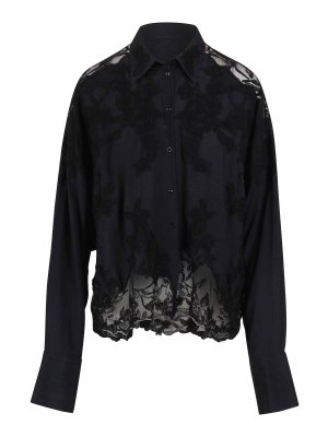 ERMANNO SCERVINO: Camisas - Camisa - Negro