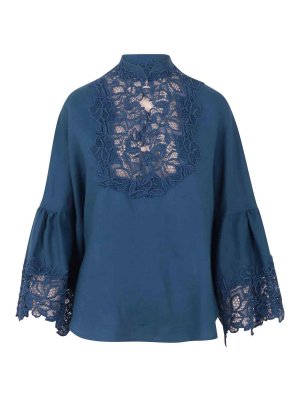 ERMANNO SCERVINO: ブラウス - ブラウス - ブルー