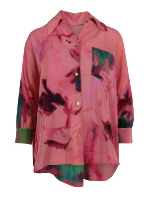 KITAGI: camicie - Camicia Fantasia Astratta