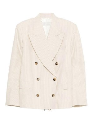 DRIES VAN NOTEN: Blazer - Blazer - Beis Claro