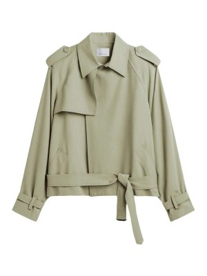 THE FRANKIE SHOP: Gabardinas - Gabardina - Verde Claro