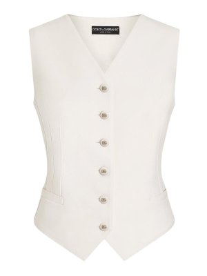 DOLCE & GABBANA: Chalecos - Chaleco - Blanco