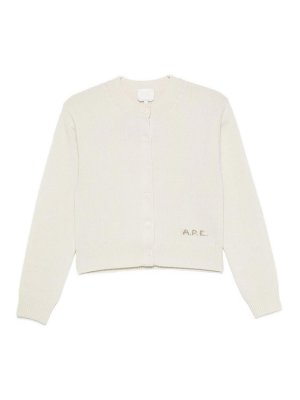 A.P.C.: Cárdigans - Cárdigan - Blanco