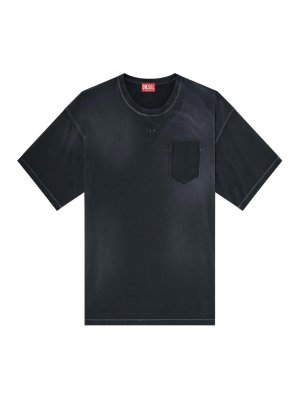 DIESEL: t-shirt - T-shirt sbiadita