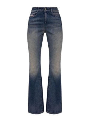 DIESEL: Bootcut - Bootcut Jeans - Blau