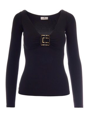 ELISABETTA FRANCHI: Camisas - Camisa - Negro