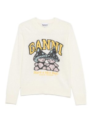 GANNI: クルーネック - クルーネック - Have A Nice Day!