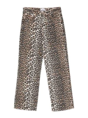 GANNI: flared jeans - Wide-Leg Jeans