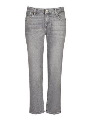7 FOR ALL MANKIND: Straight Leg Jeans - Straight Leg Jeans - Grau