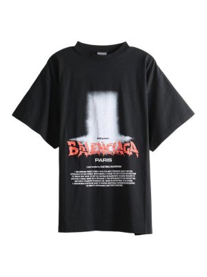 BALENCIAGA: Tシャツ - Tシャツ - 黒