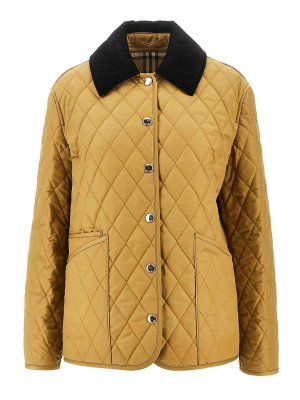 BURBERRY: padded jackets - Corduroy-Collar Jacket