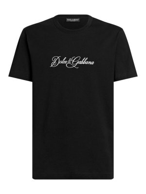 DOLCE & GABBANA: T-shirts - T-Shirt - Schwarz
