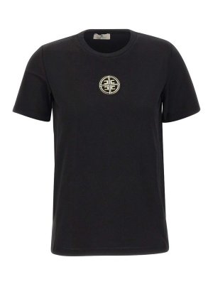 ELISABETTA FRANCHI: Camisetas - Camiseta - Negro
