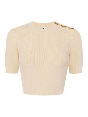 ELISABETTA FRANCHI: Tops y camisetas sin mangas - Top - Blanco