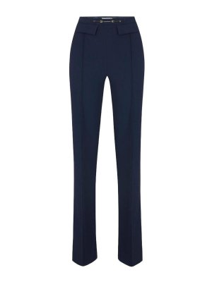 ELISABETTA FRANCHI: casual trousers - Double Stretch Crepe Trousers